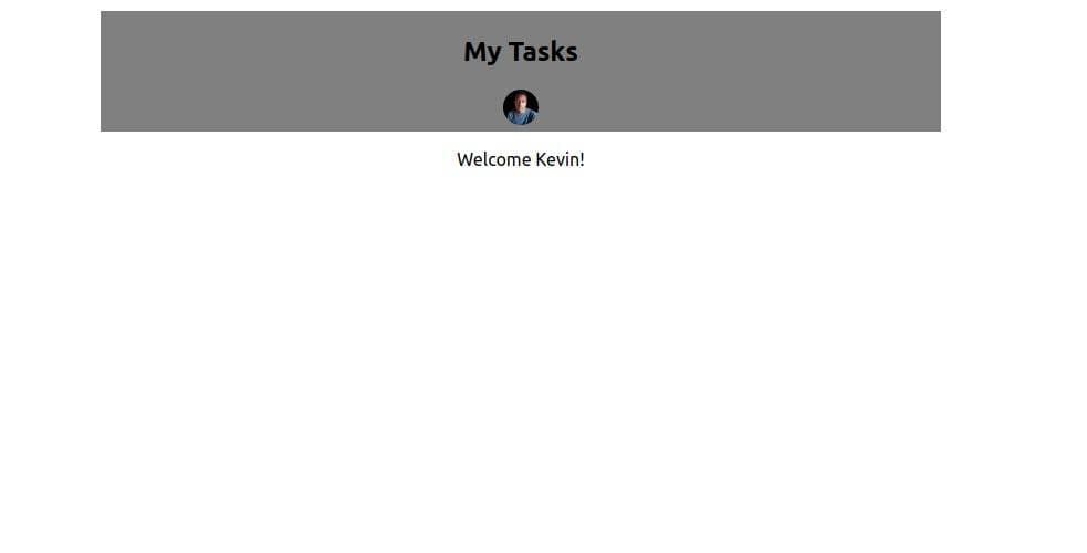 The view for users who have signed in